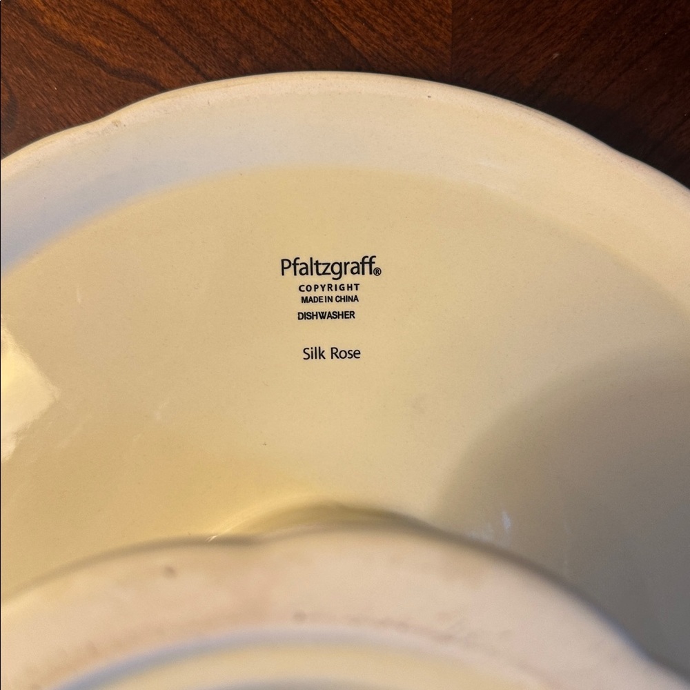 Pfaltzgraff Silk Rose Ceramic Cake Stand - Picture 4 of 5
